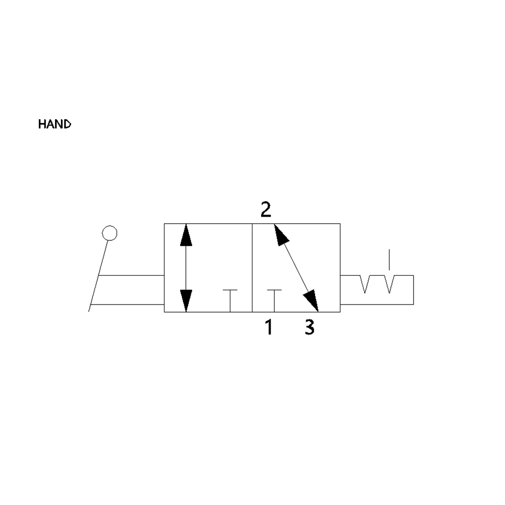 0820400014 NUMATICS/AVENTICS MECHANICAL VALVE<BR>AP SERIES 3/2 SPR RTN 1/4" NPT (HAND LEVER)